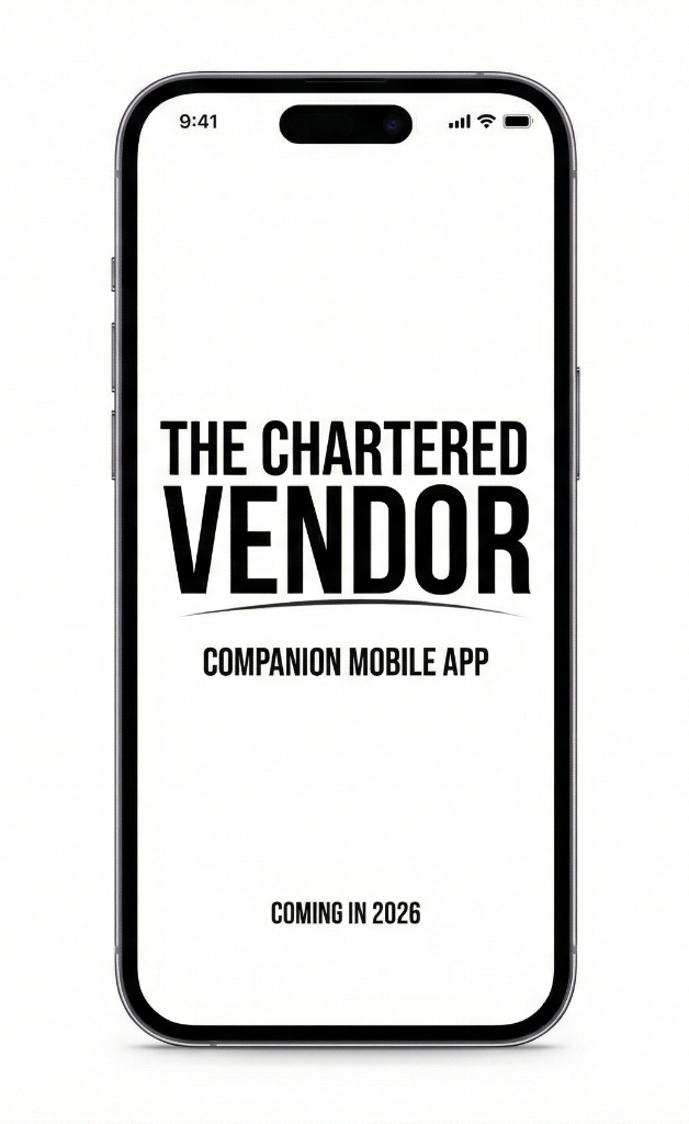 The Chartered Vendor Companion Mobile App - Coming in 2026