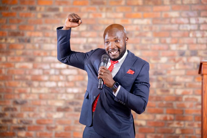 Jerry Nyazungu: Keynote, fist raised